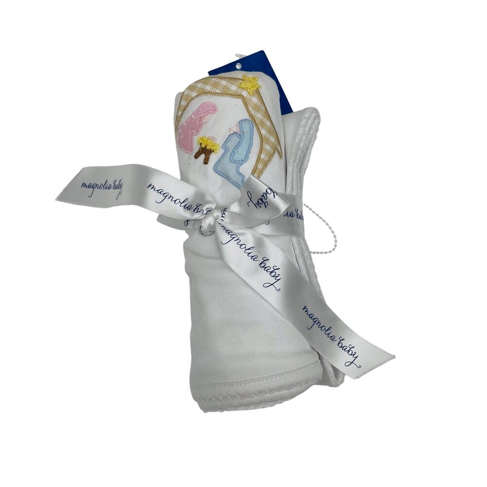 NWT (Please read) Magnolia Baby 28" x 28" Away in a Manger Receiving Blanket